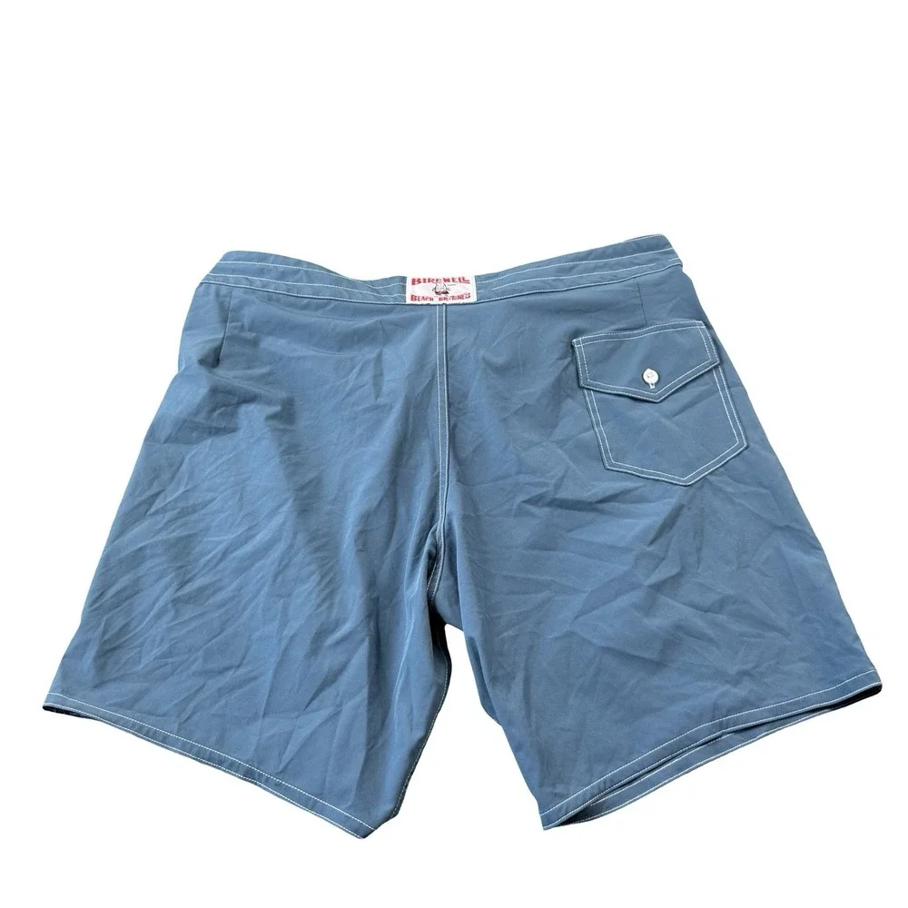 Birdwell Beach Britches Blue Nylon Mens Unlined Boardshorts Size 40